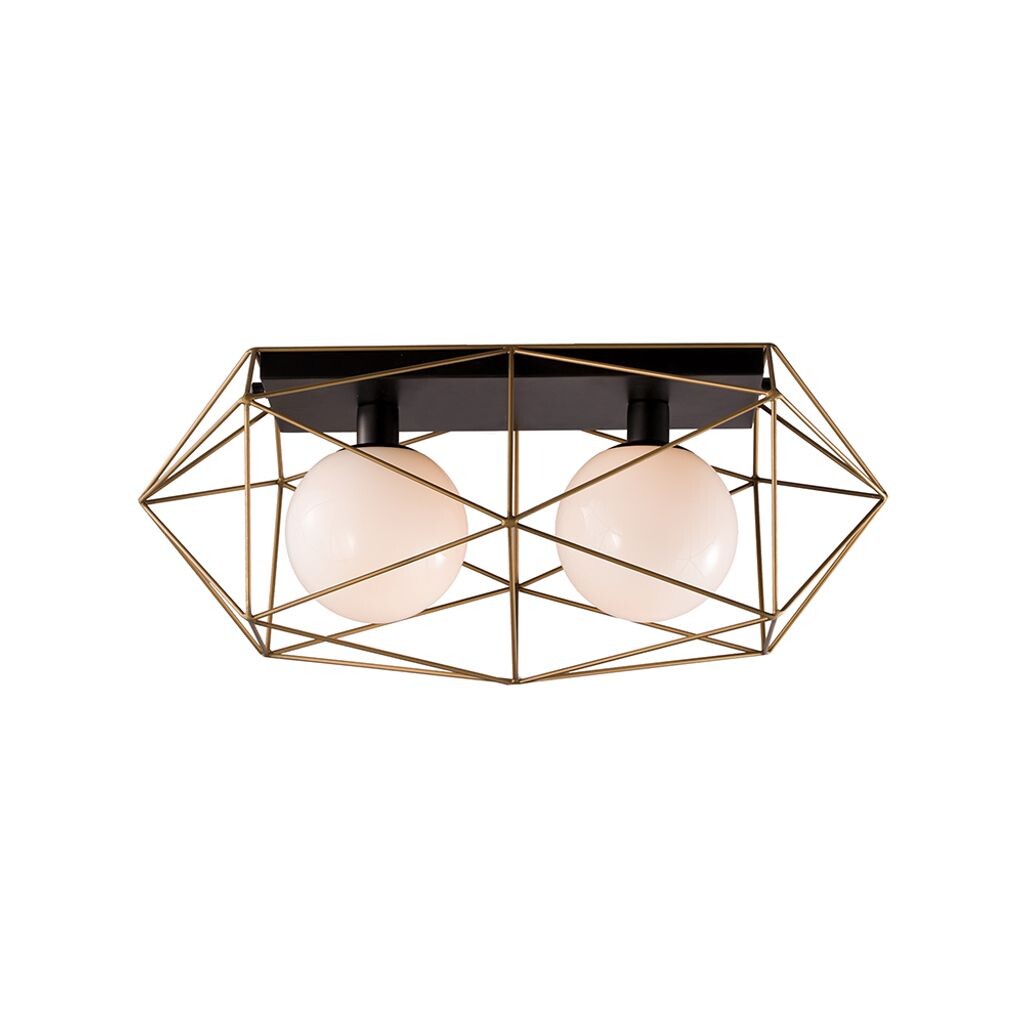 Потолочный светильник Luce Ambiente Design Abraxas в черно-золотом цвете E27 IP20, 2 лампы, черный
Потолочный светильник Luce Ambiente Design Abraxas в черно-золотом цвете E27 IP20, 2 лампы, черный