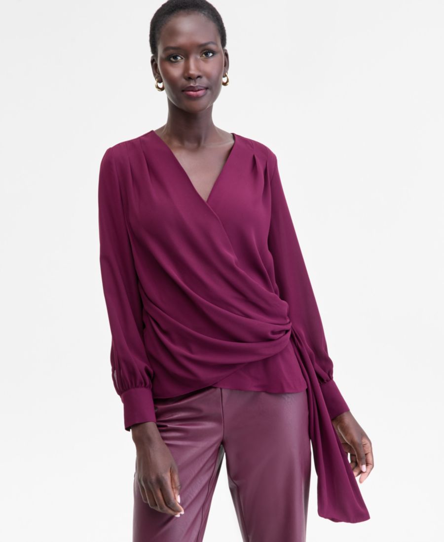 Женская блузка с асимметричным запахом и завязками, размеры XS-3X INC International Concepts, Berried Treasure
Женская блузка с асимметричным запахом и завязками, размеры XS-3X INC International Concepts, Berried Treasure