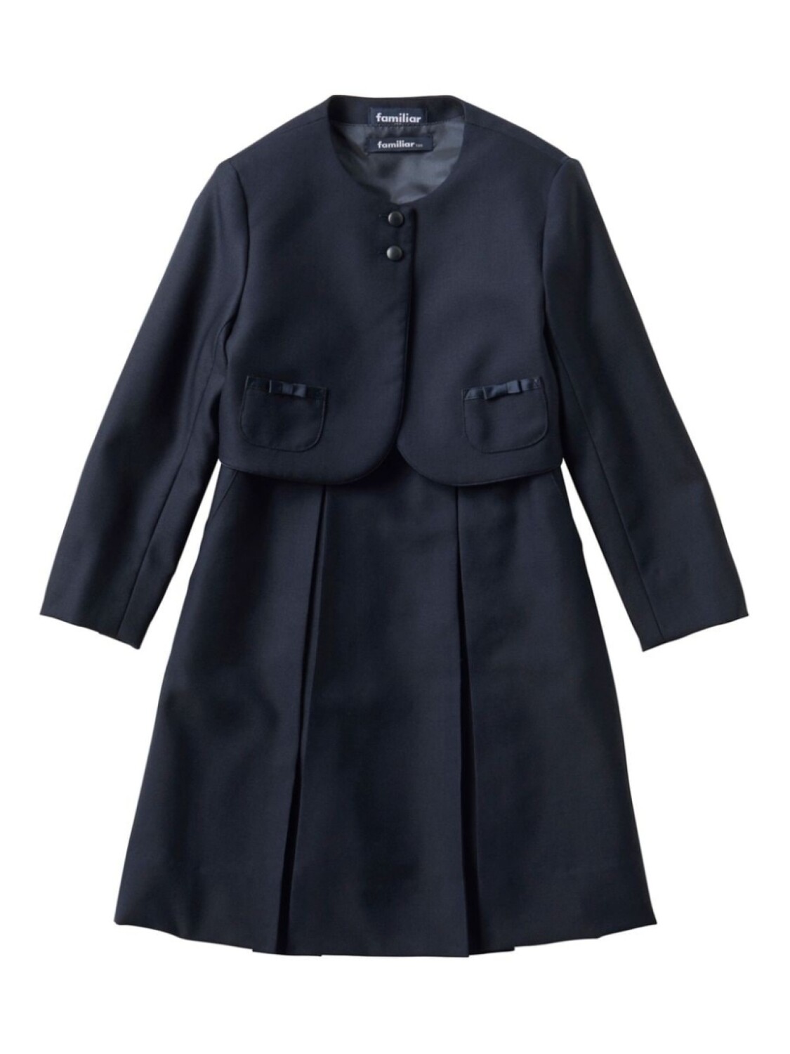 Familiar укороченный блейзер с бантом, синий 
Familiar укороченный блейзер с бантом, синий