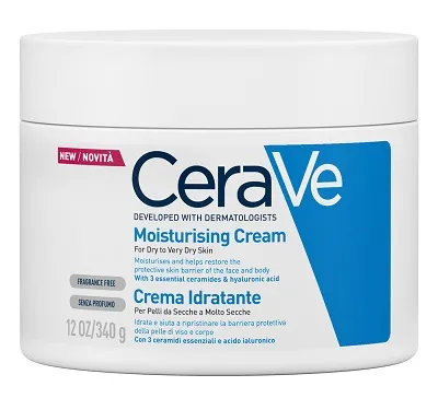 Cerave Moisturizing Cream 340 г Крем для лица и тела для сухой кожи
Cerave Moisturizing Cream 340 г Крем для лица и тела для сухой кожи