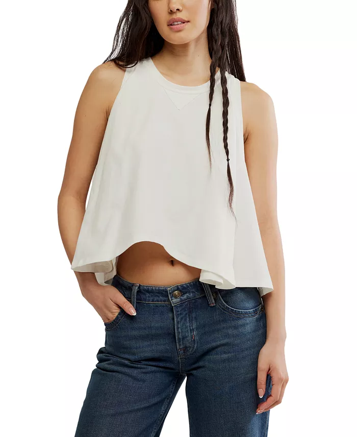 Женская хлопковая футболка без рукавов Hialeah Free People, белый
Женская хлопковая футболка без рукавов Hialeah Free People, белый