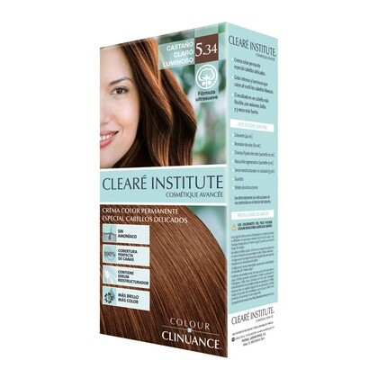 Color Clinuance 5,34 Светло-коричневый Яркая краска для волос Для чувствительных волос Стойкий цвет без аммиака Больше блеска Интенсивный цвет 100% покрытие Дерматологически протестировано, Cleare Institute
Color Clinuance 5,34 Светло-коричневый Яркая краска для волос Для чувствительных волос Стойкий цвет без аммиака Больше блеска Интенсивный цвет 100% покрытие Дерматологически протестировано, Cleare Institute