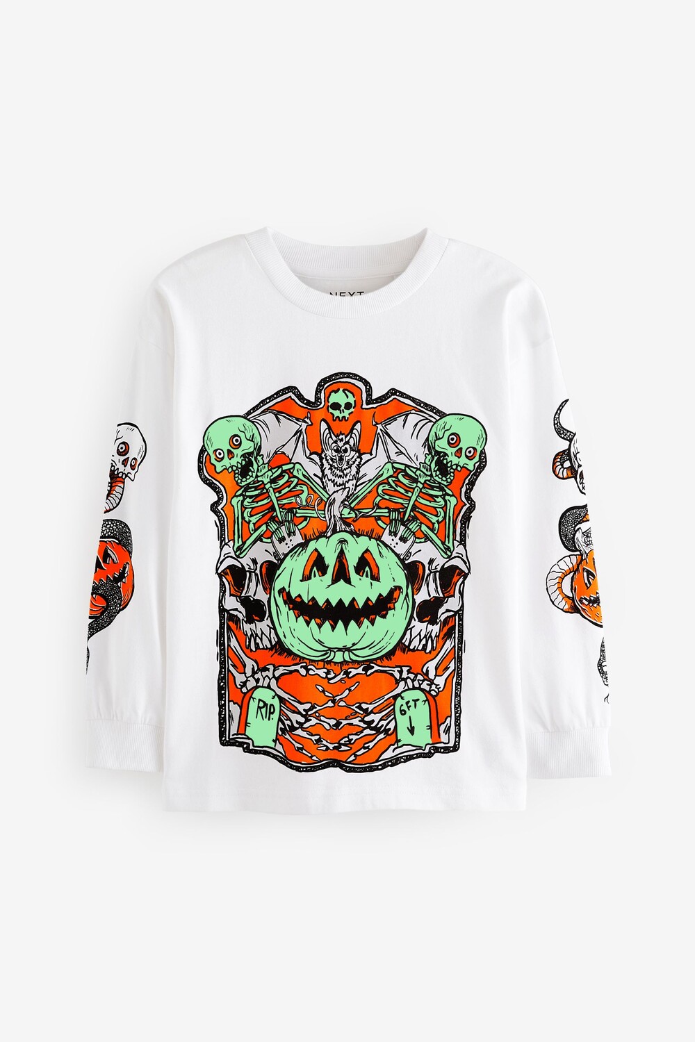 Футболка с длинными рукавами и принтом «Хэллоуин» из 100% хлопка (3–16 лет) Next, белый
Футболка с длинными рукавами и принтом «Хэллоуин» из 100% хлопка (3–16 лет) Next, белый