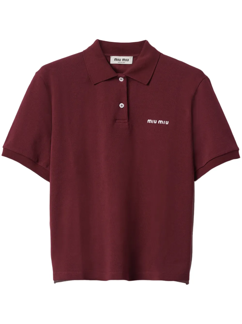 Рубашка поло с вышитым логотипом MIU MIU, красный
Рубашка поло с вышитым логотипом MIU MIU, красный