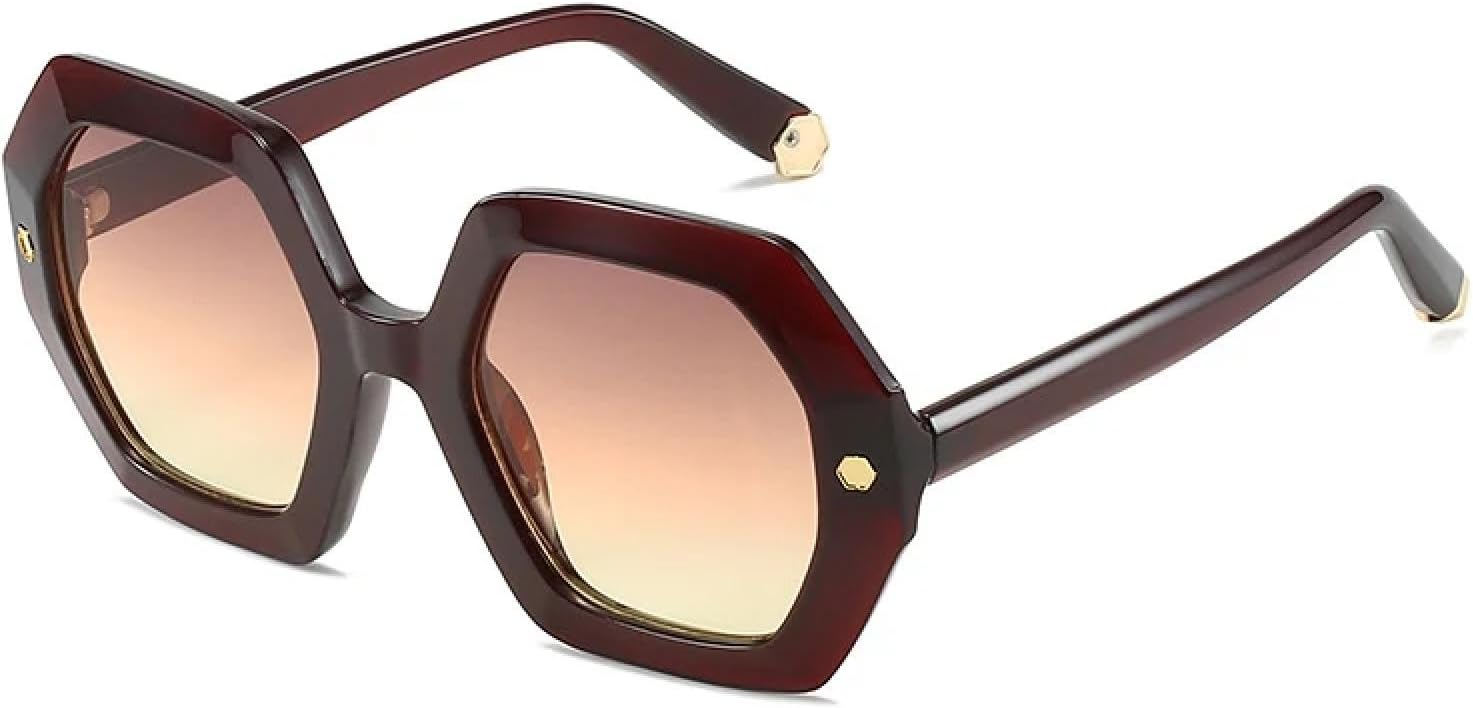 Винтажные солнцезащитные очки Polygon для женщин, модные, с металлическими заклепками, с защитой от УФ-излучения UV400, трендовые для мужчин, с градиентным покрытием HHZZYVY, Dark Red Tea Yellow
Винтажные солнцезащитные очки Polygon для женщин, модные, с металлическими заклепками, с защитой от УФ-излучения UV400, трендовые для мужчин, с градиентным покрытием HHZZYVY, Dark Red Tea Yellow