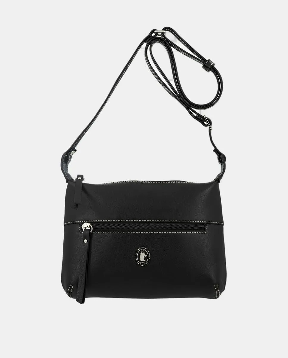 Сумка через плечо с тремя внешними отделениями El Potro, черный
Сумка через плечо с тремя внешними отделениями El Potro, черный