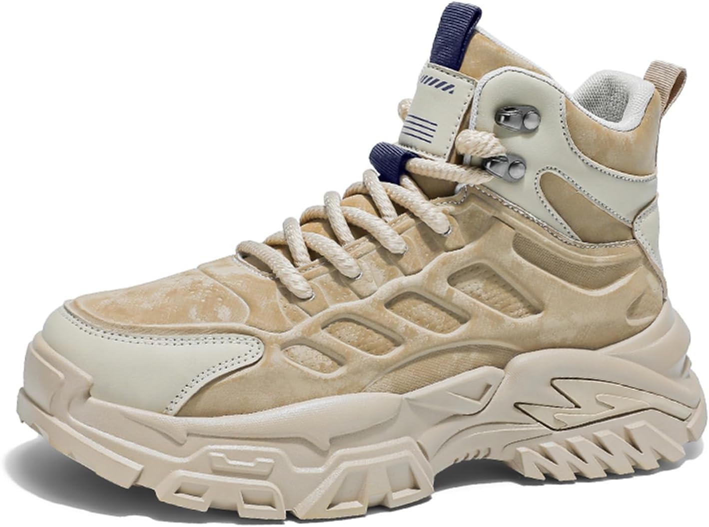 Мужские спортивные кроссовки с круглым носком, толстой подошвой, шнуровкой, модным дизайном, высоким верхом, нескользящей подошвой и амортизацией, в стиле «папиных кроссовок», подходят для походов и кемпинга на открытом воздухе Igzbibg, хаки
Мужские спортивные кроссовки с круглым носком, толстой подошвой, шнуровкой, модным дизайном, высоким верхом, нескользящей подошвой и амортизацией, в стиле «папиных кроссовок», подходят для походов и кемпинга на открытом воздухе Igzbibg, хаки