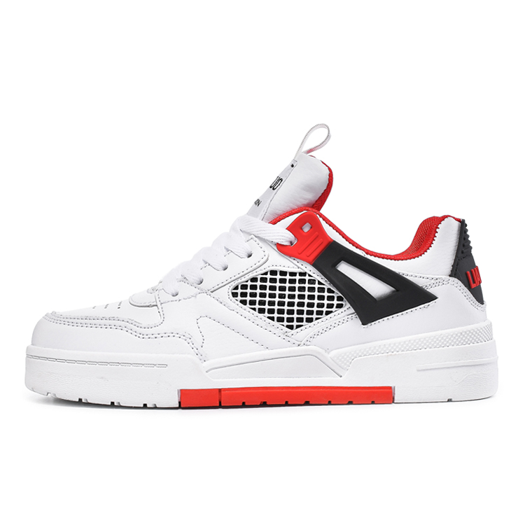 LIANGHUO Скользостойкие амортизирующие противоударные износостойкие низкие скейтборд кроссовки унисекс белый красный, цвет White Red 
LIANGHUO Скользостойкие амортизирующие противоударные износостойкие низкие скейтборд кроссовки унисекс белый красный, цвет White Red