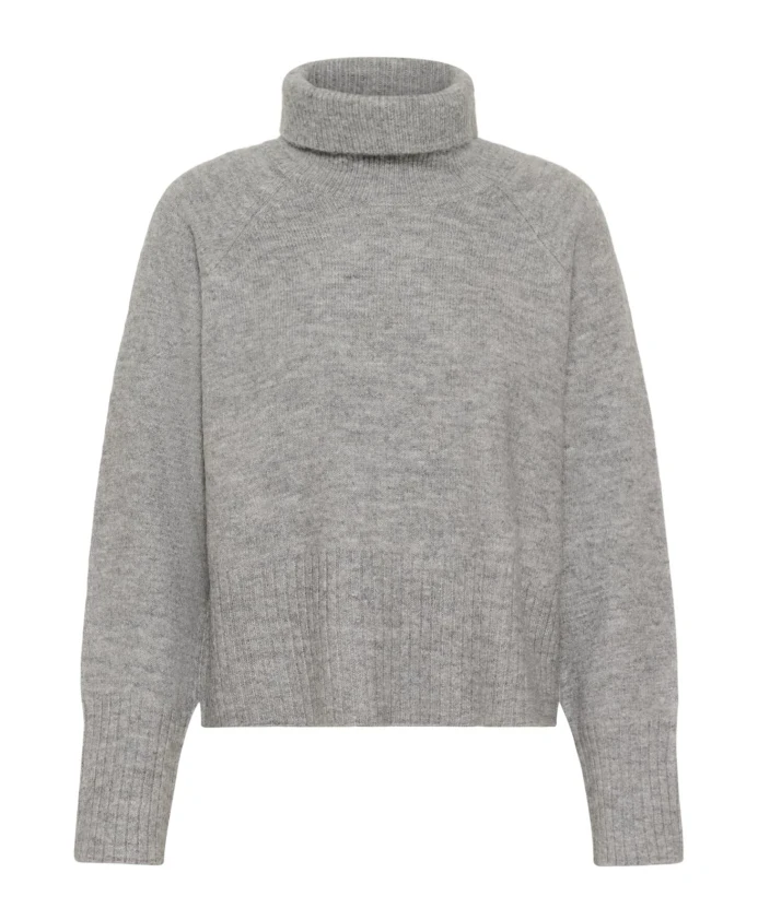 Свитер с высоким воротником Kaffe, серый
Свитер с высоким воротником Kaffe, серый