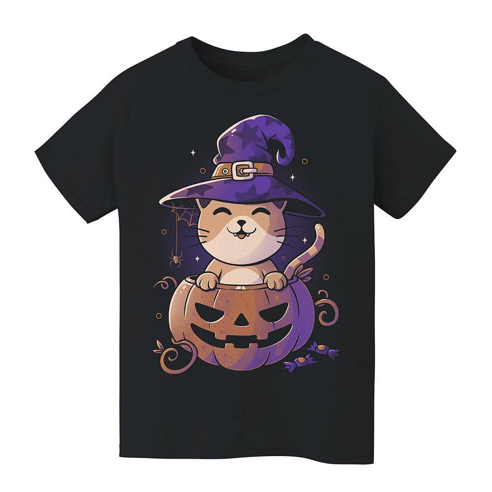 Детская футболка с рисунком Spooky Kitty Halloween для детей 8–20 лет Licensed Character, черный 
Детская футболка с рисунком Spooky Kitty Halloween для детей 8–20 лет Licensed Character, черный