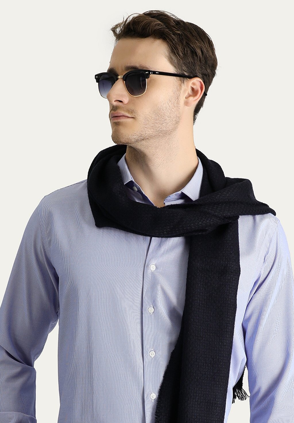 Официальная рубашка DÜNNE-STREIFEN Kigili, темно-синий 
Официальная рубашка DÜNNE-STREIFEN Kigili, темно-синий