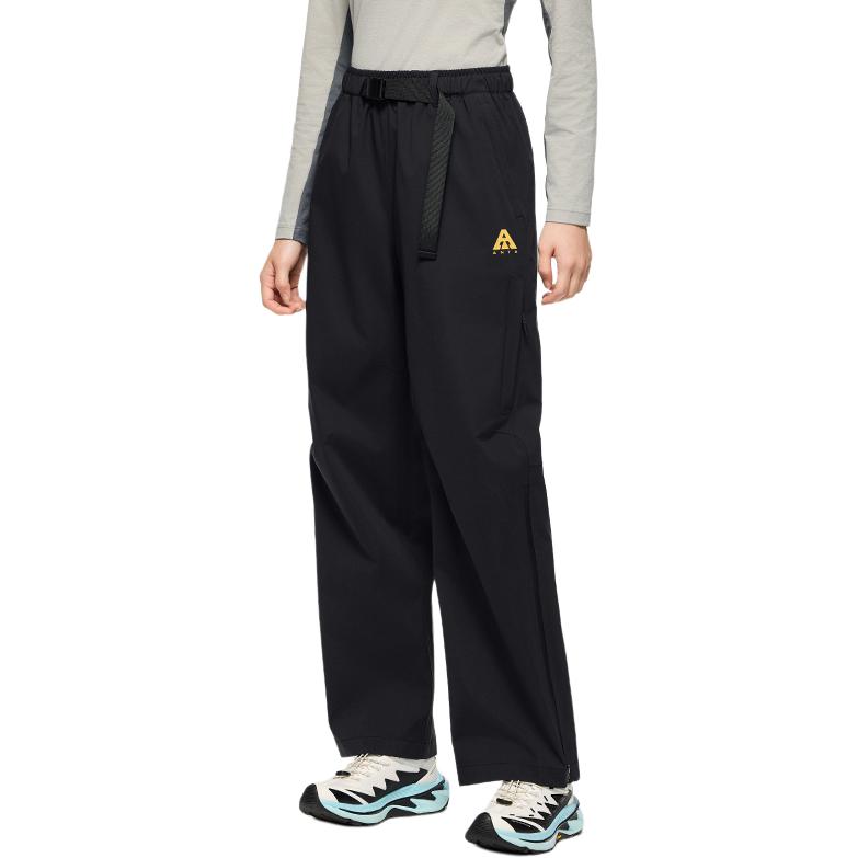 Анта Вэрайети Тренировочная коллекция Вязаные спортивные брюки Женские Базовые черные 
Анта Вэрайети Тренировочная коллекция Вязаные спортивные брюки Женские Базовые черные