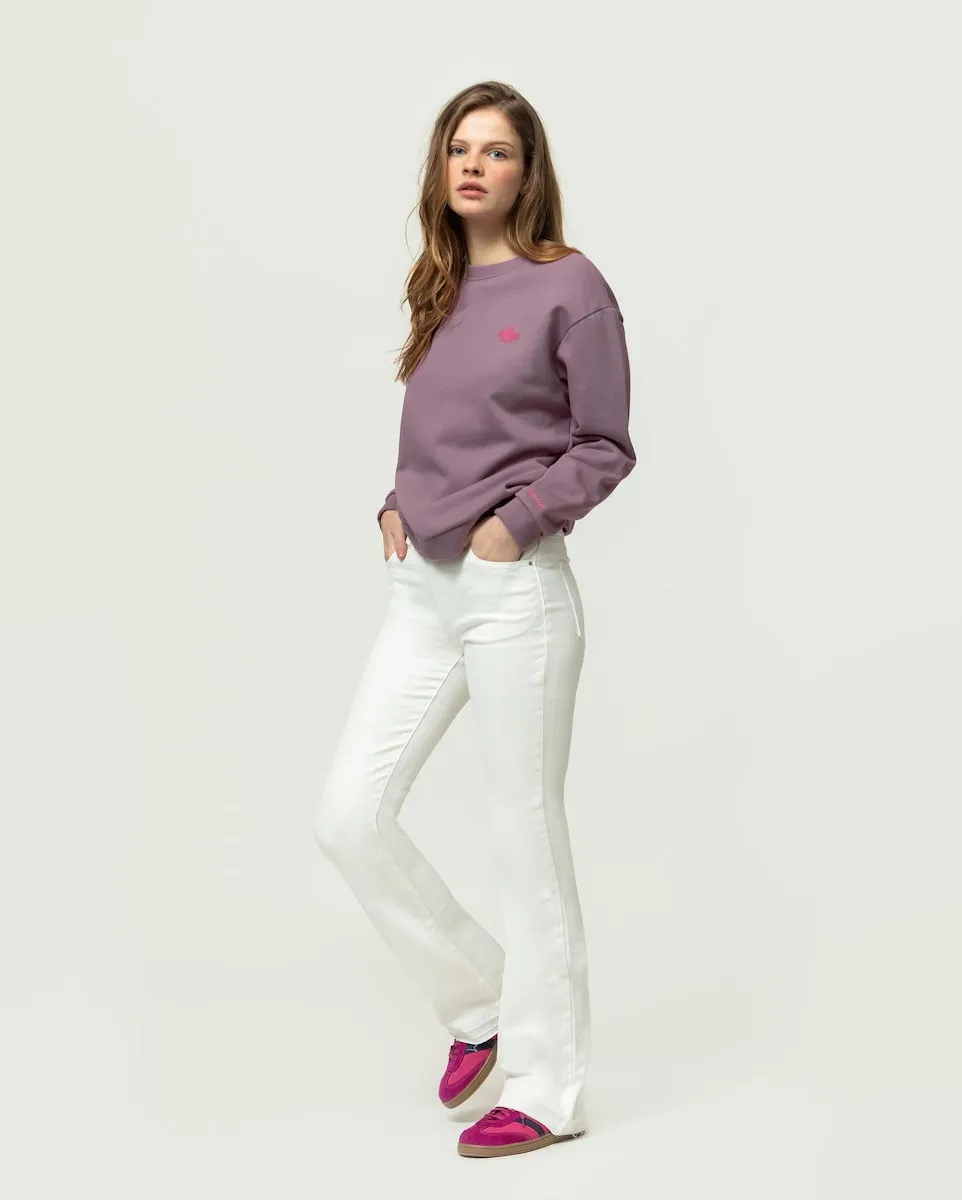 Женские расклешенные джинсы с высокой талией и четырьмя карманами Noon, белый
Женские расклешенные джинсы с высокой талией и четырьмя карманами Noon, белый