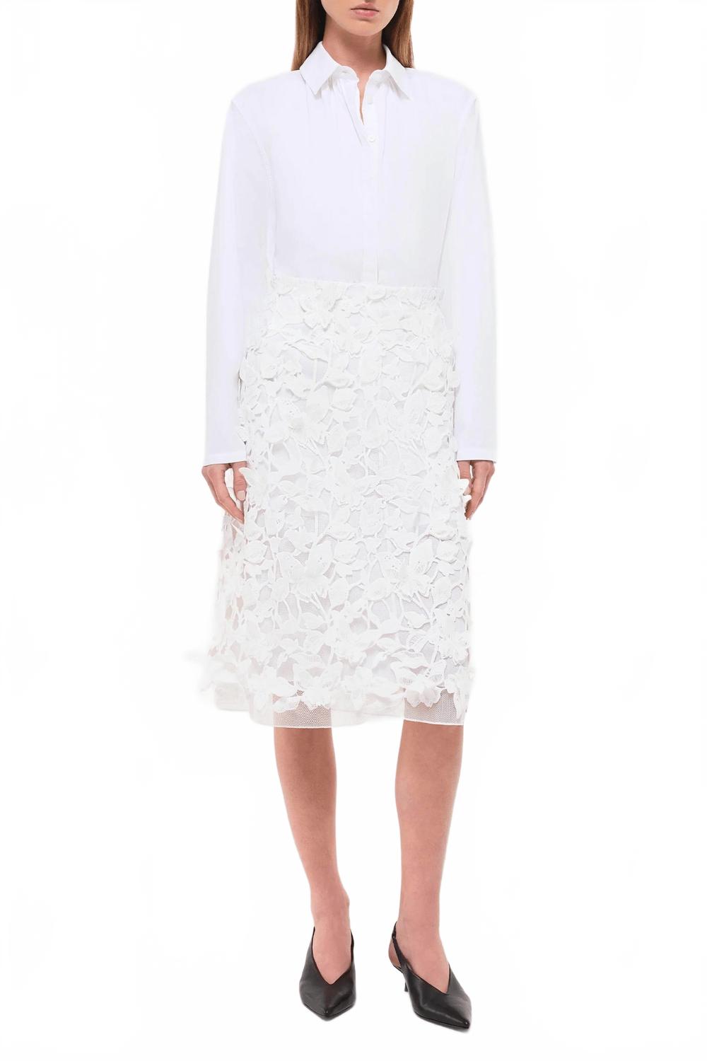 Амброзия Аплике миди-юбка в белом SIMKHAI
Амброзия Аплике миди-юбка в белом SIMKHAI