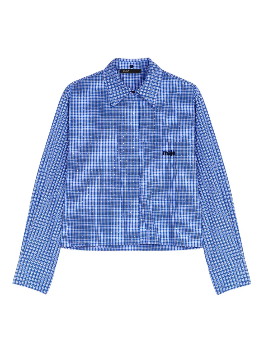 Рубашка, украшенная стразами Maje, синий
Рубашка, украшенная стразами Maje, синий