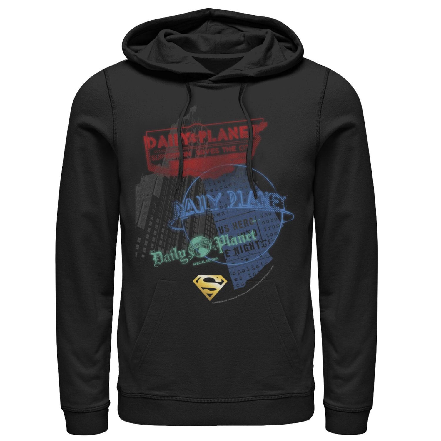 Мужская толстовка с капюшоном и плакатом Superman Daily Planet Skyscraper DC Comics
Мужская толстовка с капюшоном и плакатом Superman Daily Planet Skyscraper DC Comics