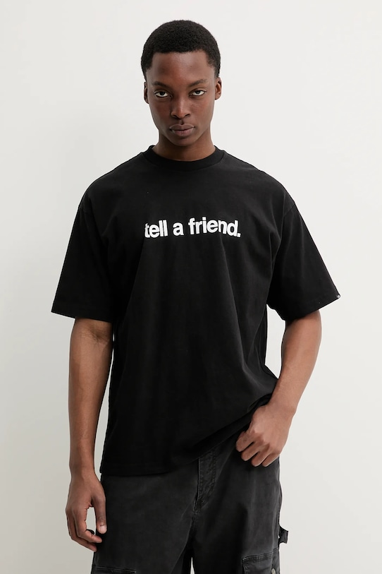 Хлопковая футболка Vans, черный
Хлопковая футболка Vans, черный