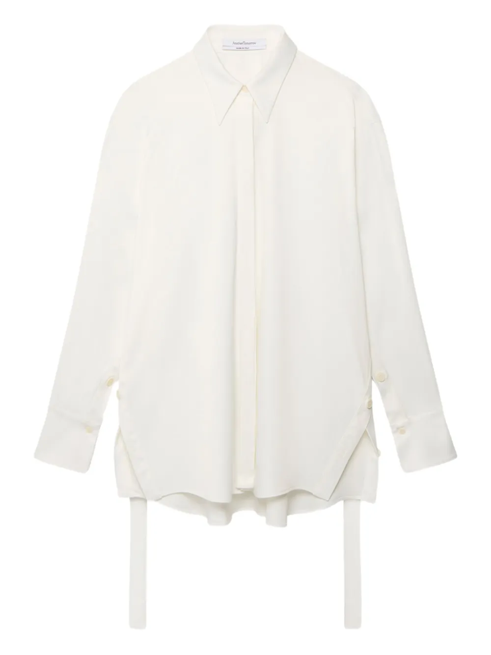 Рубашка с пуговицами Another Tomorrow, белый
Рубашка с пуговицами Another Tomorrow, белый