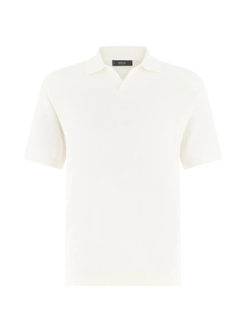 Вязаное поло с открытым воротом Boggi Milano, белый
Вязаное поло с открытым воротом Boggi Milano, белый