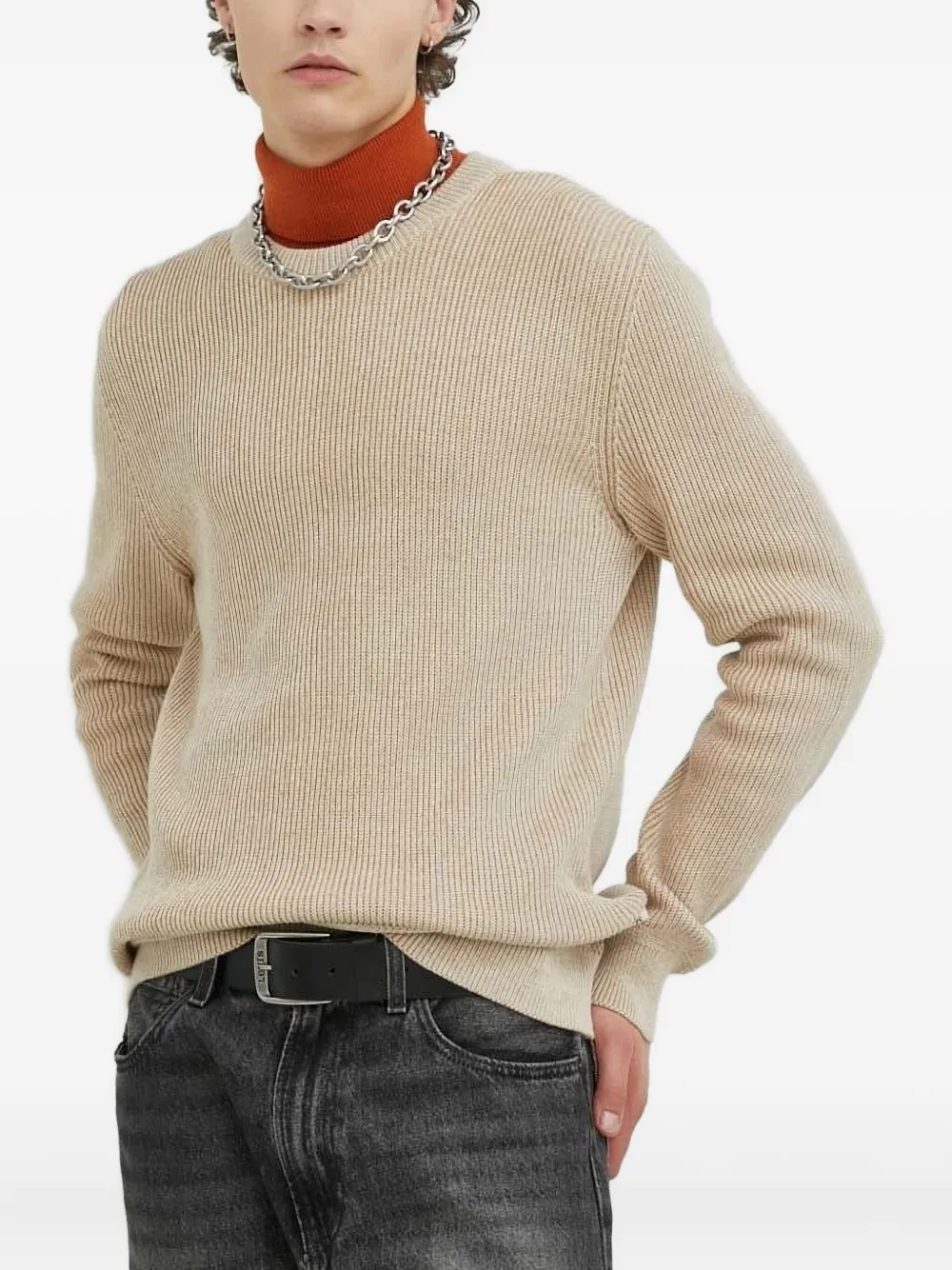 Ребристый свитер с круглым вырезом Marc O'Polo, нейтральный
Ребристый свитер с круглым вырезом Marc O'Polo, нейтральный