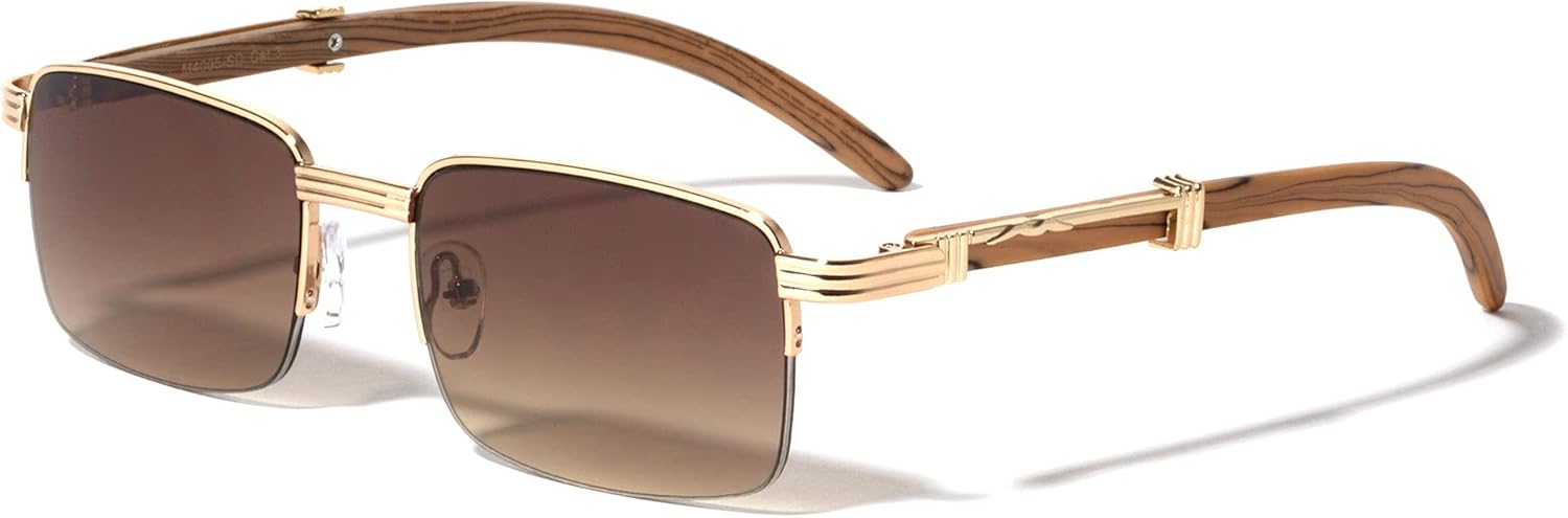 Солнцезащитные очки Harrisburg без оправы, прямоугольной формы, в стиле 90-х, винтажные, с тонированными линзами, квадратная полуободковая оправа, для женщин и мужчин, M4005-SD Sunglasses Luxe, Brown Gold
Солнцезащитные очки Harrisburg без оправы, прямоугольной формы, в стиле 90-х, винтажные, с тонированными линзами, квадратная полуободковая оправа, для женщин и мужчин, M4005-SD Sunglasses Luxe, Brown Gold