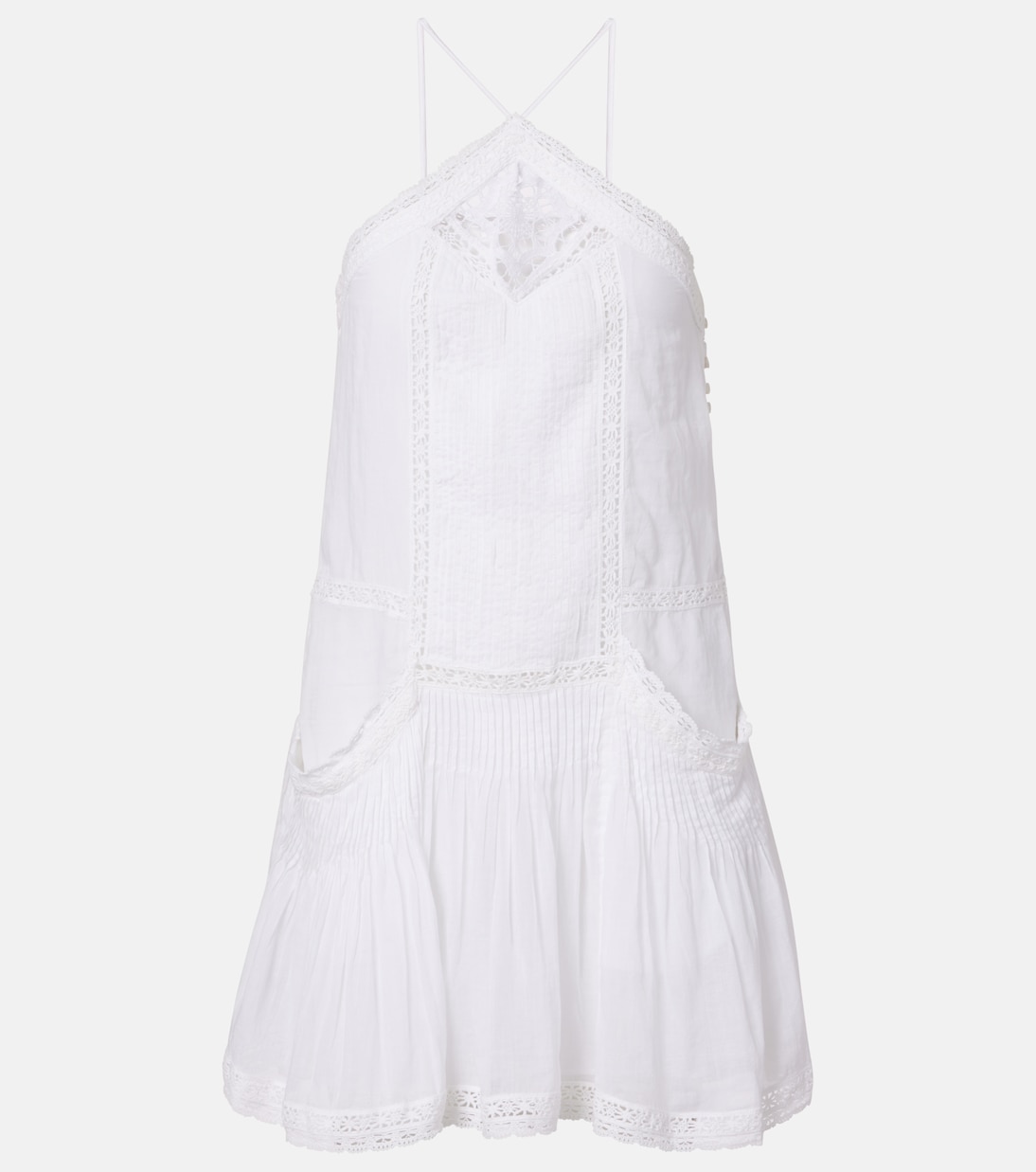 Женское мини-платье из хлопка с кружевной отделкой Geraldin Marant Etoile, белый
Женское мини-платье из хлопка с кружевной отделкой Geraldin Marant Etoile, белый