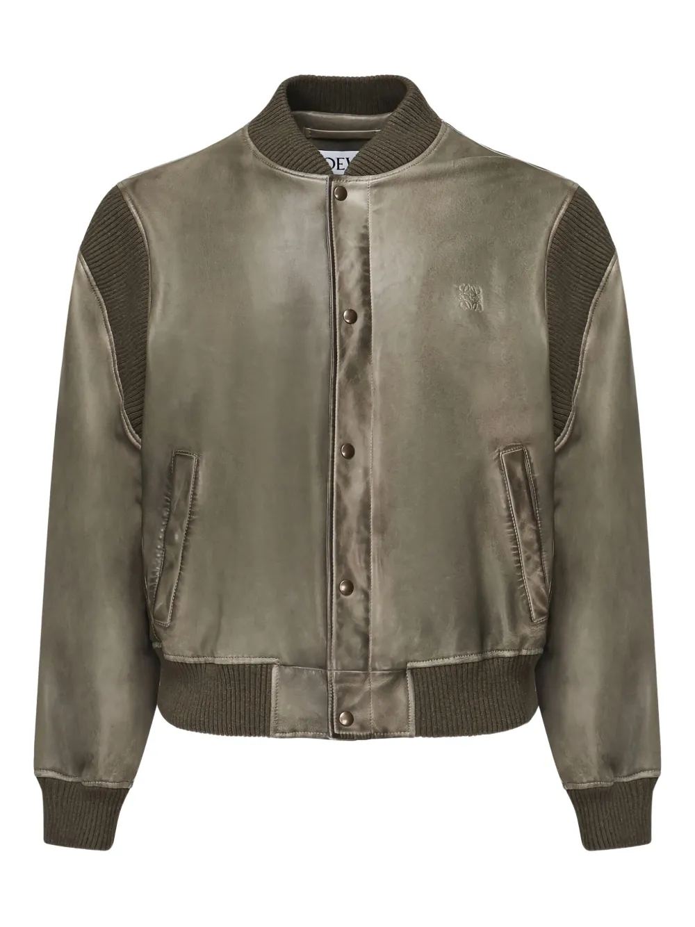 Куртка-бомбер с тисненым логотипом LOEWE, зеленый
Куртка-бомбер с тисненым логотипом LOEWE, зеленый