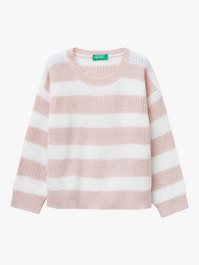 Детский вязаный джемпер в полоску двух цветов Benetton, Pink
Детский вязаный джемпер в полоску двух цветов Benetton, Pink