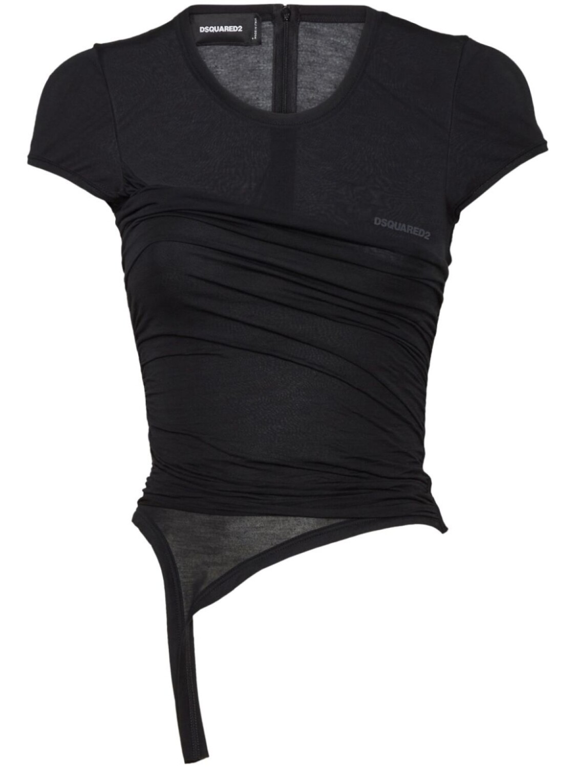 DSQUARED2 полупрозрачная футболка асимметричного кроя, черный
DSQUARED2 полупрозрачная футболка асимметричного кроя, черный
