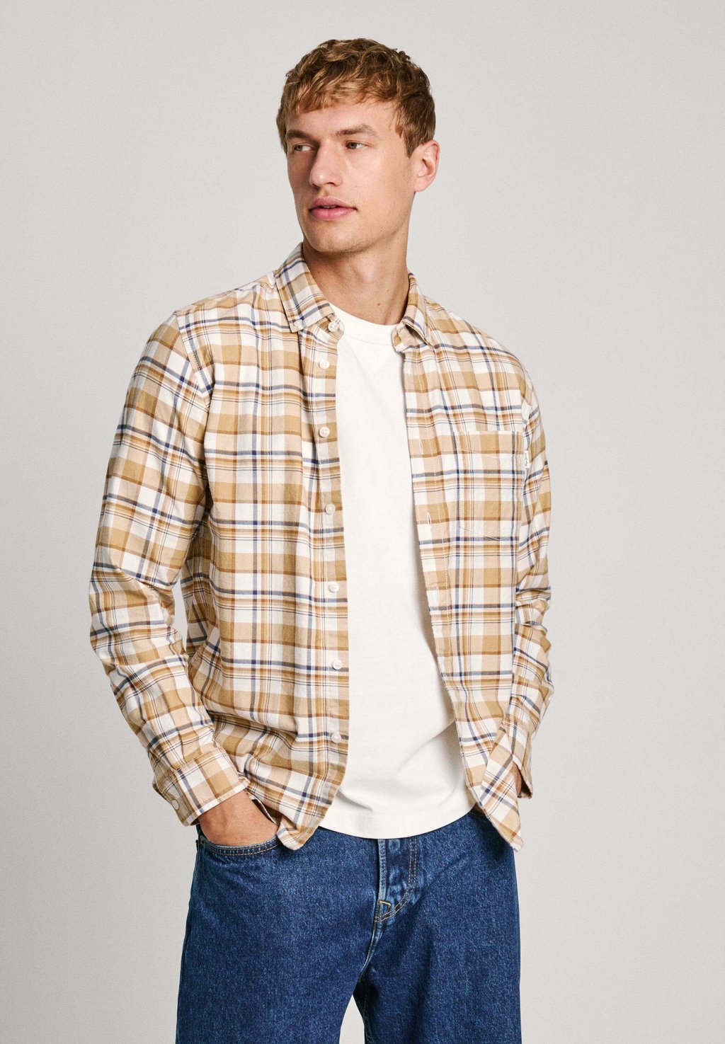 Рубашка MANEL Pepe Jeans, бежевый
Рубашка MANEL Pepe Jeans, бежевый