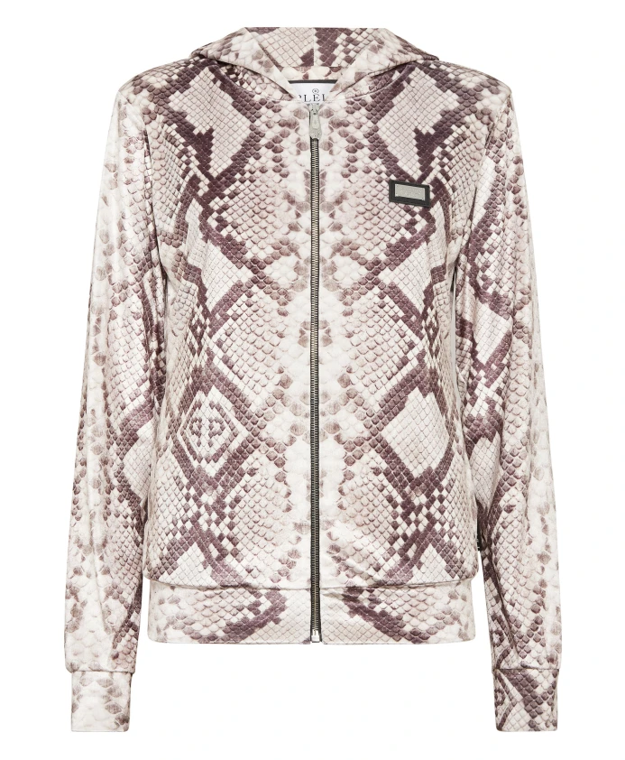 Худи на молнии с принтом под змеиную кожу по всей поверхности. Philipp Plein, бежевый
Худи на молнии с принтом под змеиную кожу по всей поверхности. Philipp Plein, бежевый