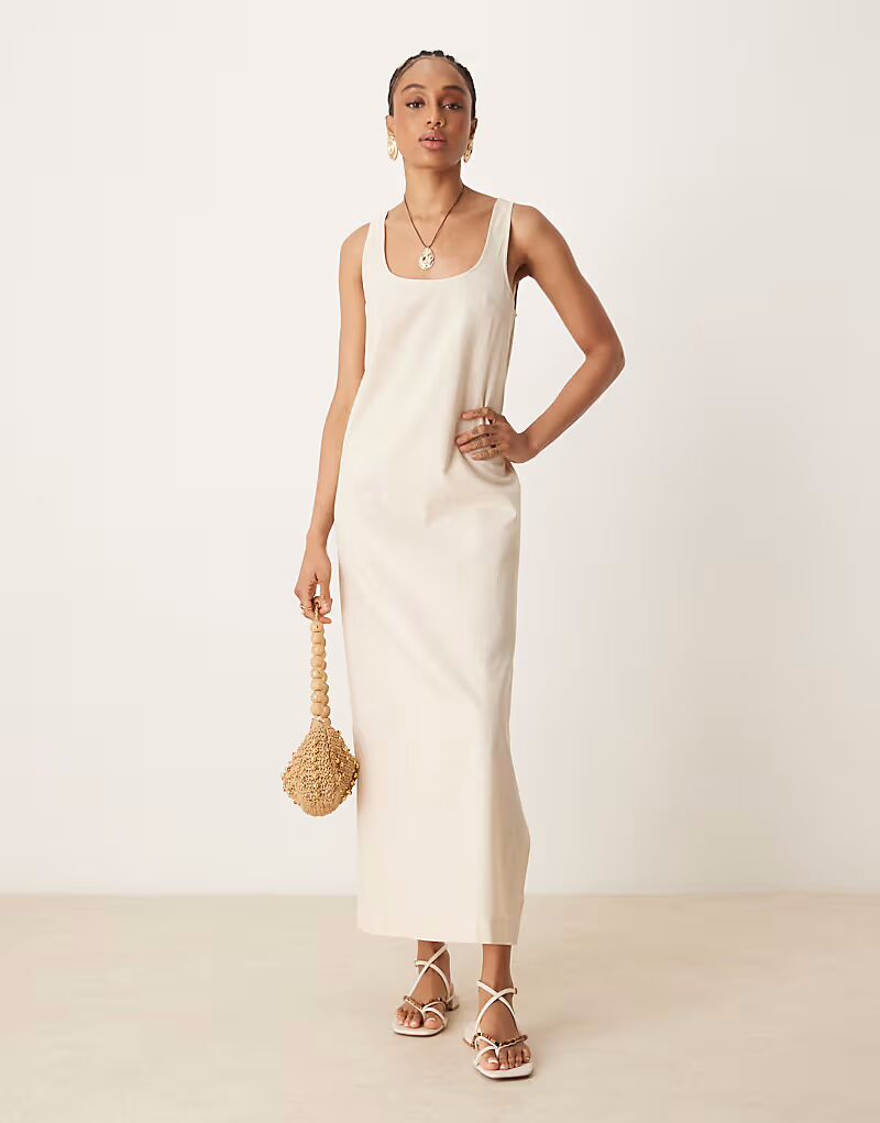 ASOS DESIGN Высокое платье миди из хлопка и льна с круглым вырезом в цвете овсянки ASOS Tall
ASOS DESIGN Высокое платье миди из хлопка и льна с круглым вырезом в цвете овсянки ASOS Tall