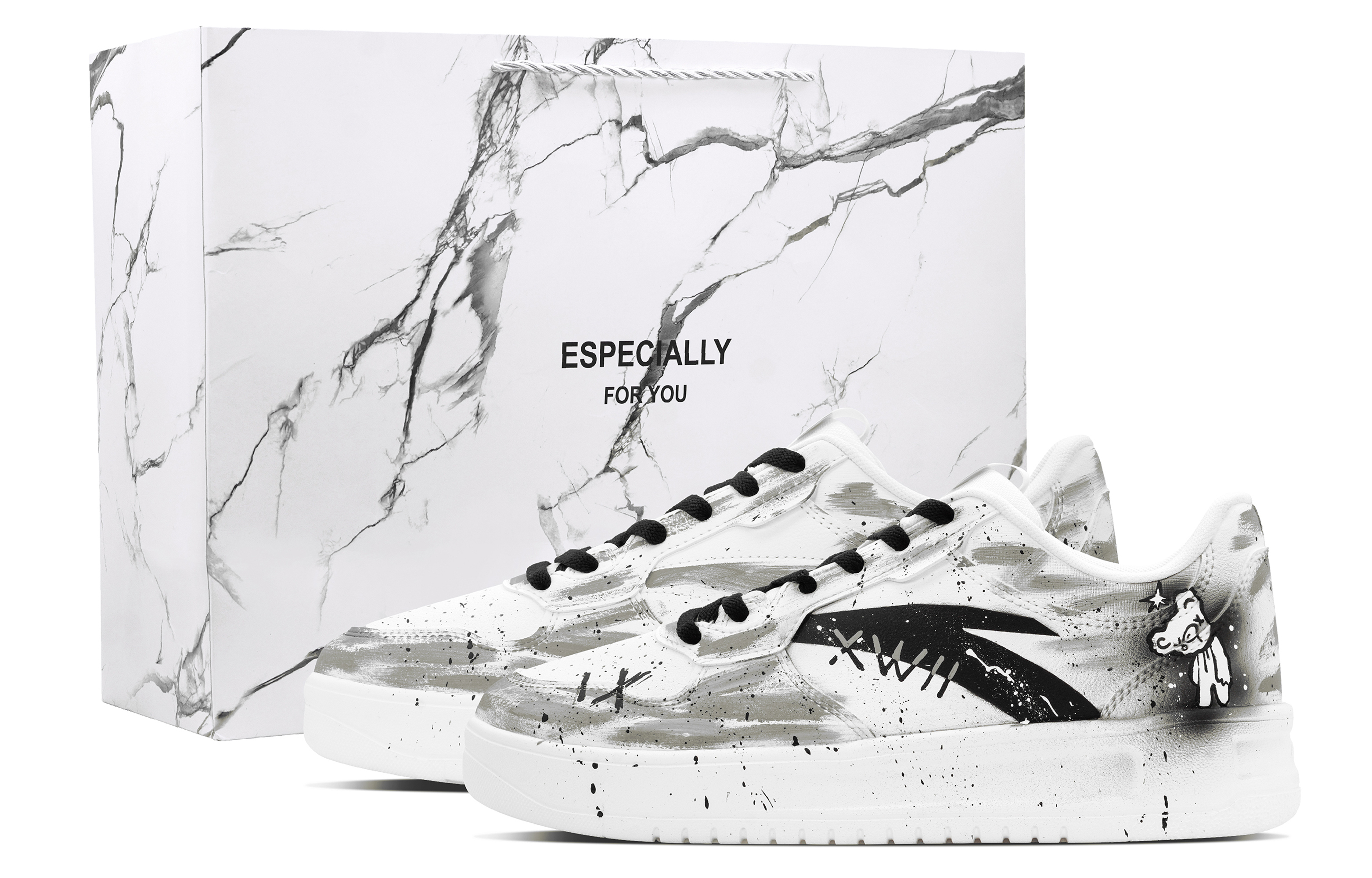 ANTA Низкие кроссовки для скейтбординга с амортизацией, противоскользящие, износостойкие, мужские, черно-белые
ANTA Низкие кроссовки для скейтбординга с амортизацией, противоскользящие, износостойкие, мужские, черно-белые