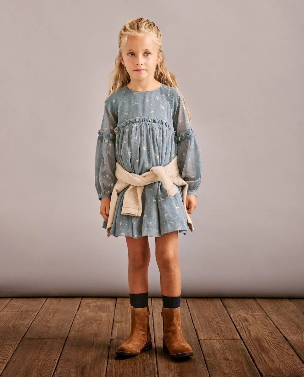 Детское платье с длинным рукавом из гладкой бамбуковой ткани с блеском Coconut El Corte Inglés, серо-зеленый
Детское платье с длинным рукавом из гладкой бамбуковой ткани с блеском Coconut El Corte Inglés, серо-зеленый