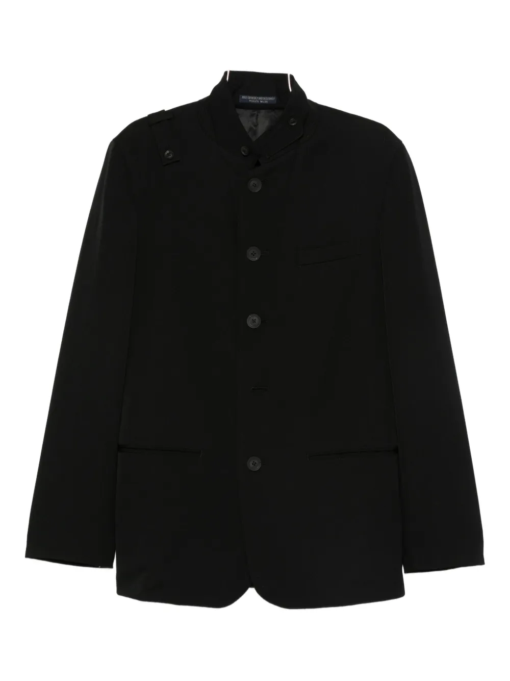 Жакет с воротником-стойкой на пуговицах Yohji Yamamoto, черный
Жакет с воротником-стойкой на пуговицах Yohji Yamamoto, черный