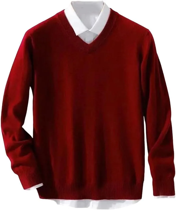 Мужской свитер из мягкой шерсти V-образным вырезом slim fit
Мужской свитер из мягкой шерсти V-образным вырезом slim fit