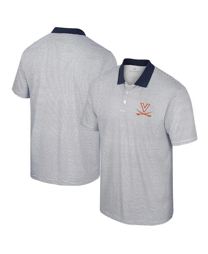 Мужская белая, темно-синяя рубашка-поло в полоску с принтом Virginia Cavaliers Colosseum
Мужская белая, темно-синяя рубашка-поло в полоску с принтом Virginia Cavaliers Colosseum