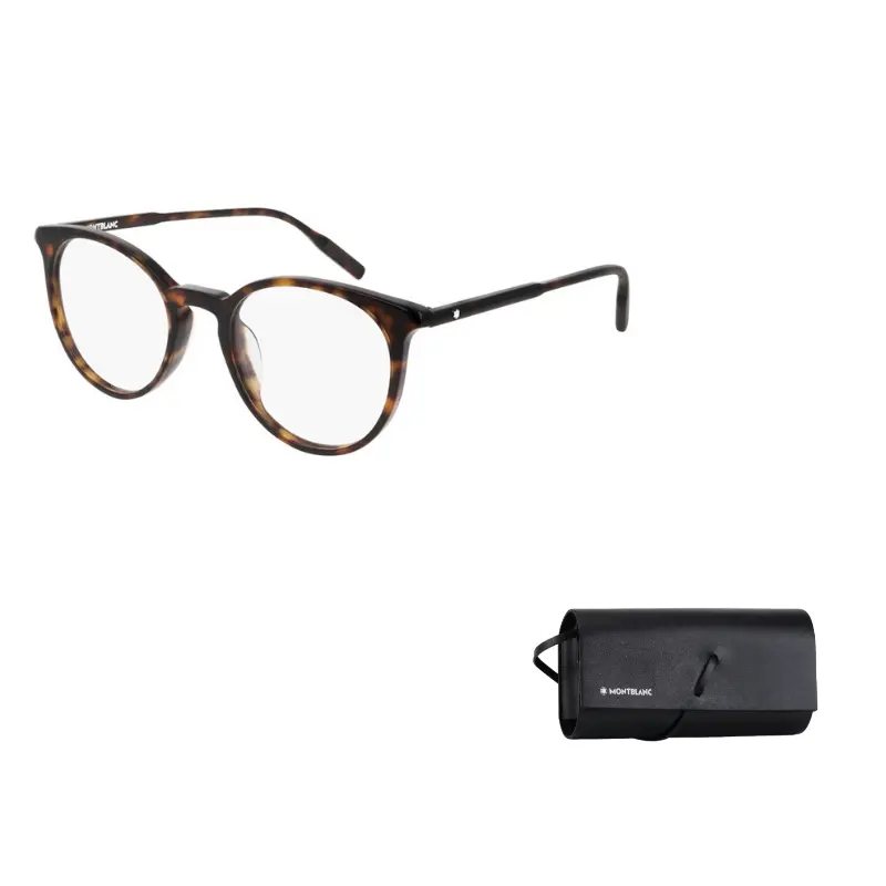 MONTBLANC Пластиковая круглая оправа для очков унисекс, Tortoiseshell 
MONTBLANC Пластиковая круглая оправа для очков унисекс, Tortoiseshell