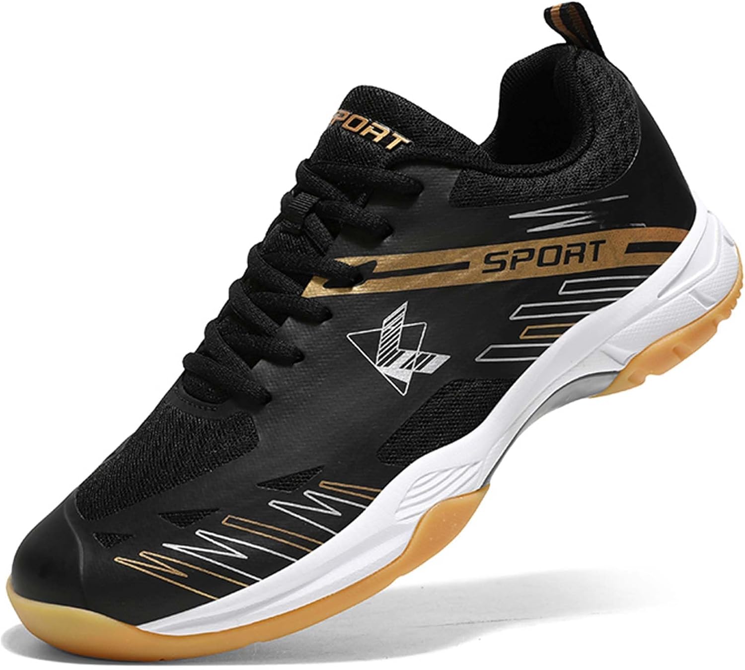 Мужские и женские бадминтонные кроссовки, легкие, с противоскользящей подошвой - подходят для занятий в помещении и на улице, настольного тенниса, волейбола, тенниса Dzbajrqm, черный
Мужские и женские бадминтонные кроссовки, легкие, с противоскользящей подошвой - подходят для занятий в помещении и на улице, настольного тенниса, волейбола, тенниса Dzbajrqm, черный