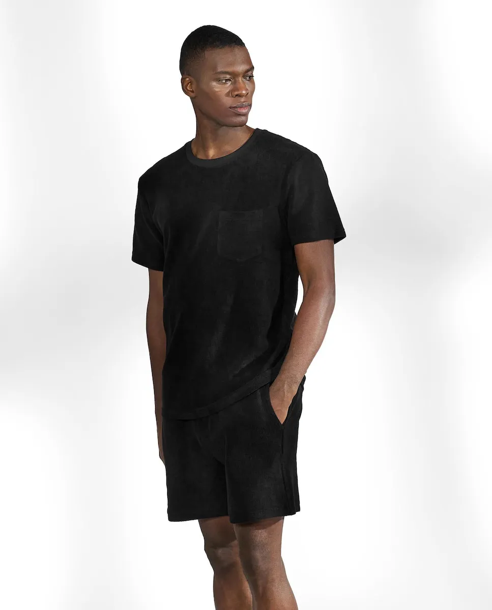 Мужская пижамная футболка с коротким рукавом из органического хлопка Bread & Boxers, черный
Мужская пижамная футболка с коротким рукавом из органического хлопка Bread & Boxers, черный