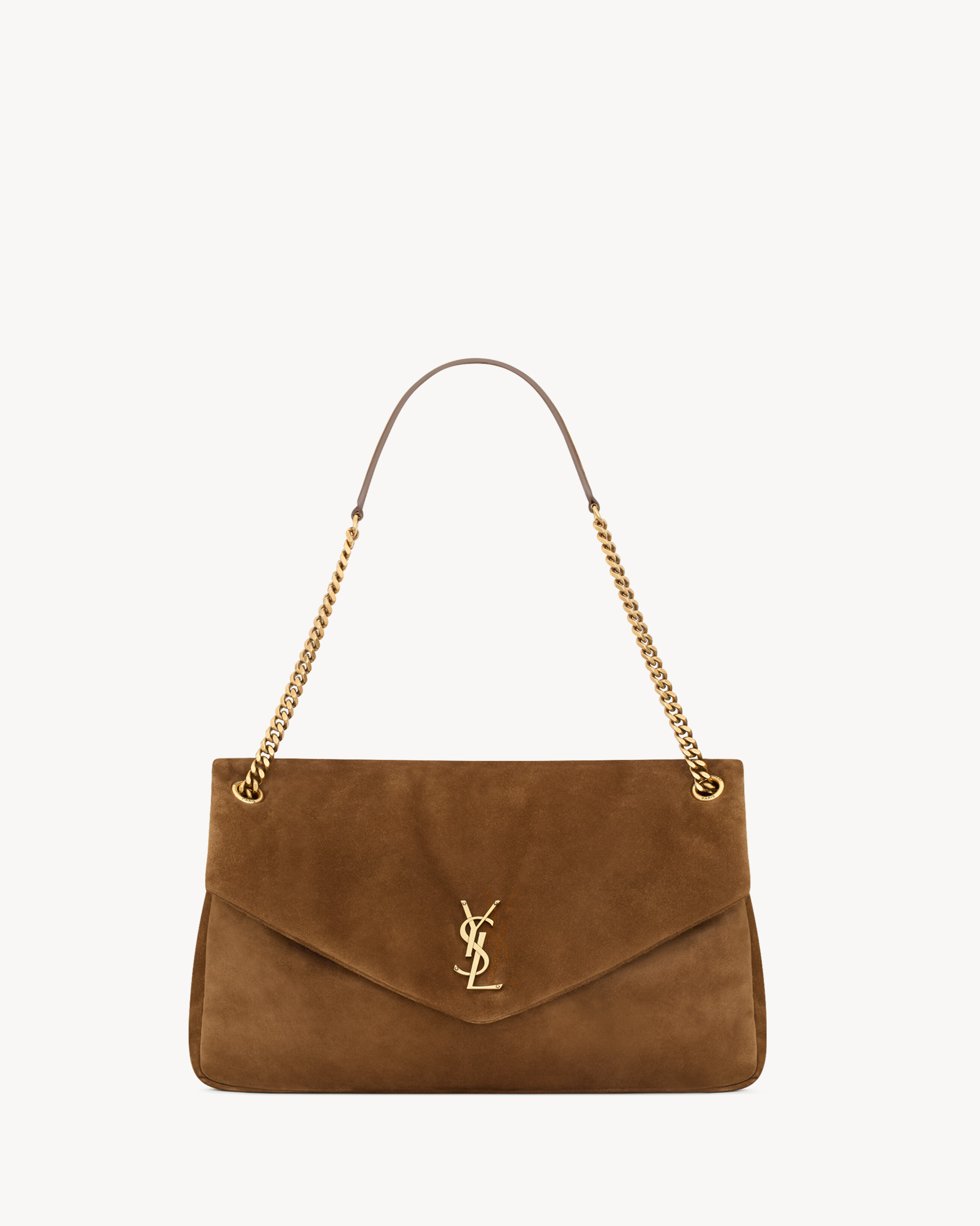 CALYPSO большого размера из замши SAINT LAURENT, коричневый
CALYPSO большого размера из замши SAINT LAURENT, коричневый