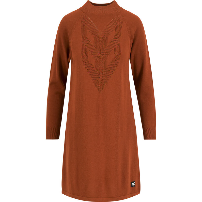 Простое женское плетеное платье Blutsgeschwister, коричневый 
Простое женское плетеное платье Blutsgeschwister, коричневый