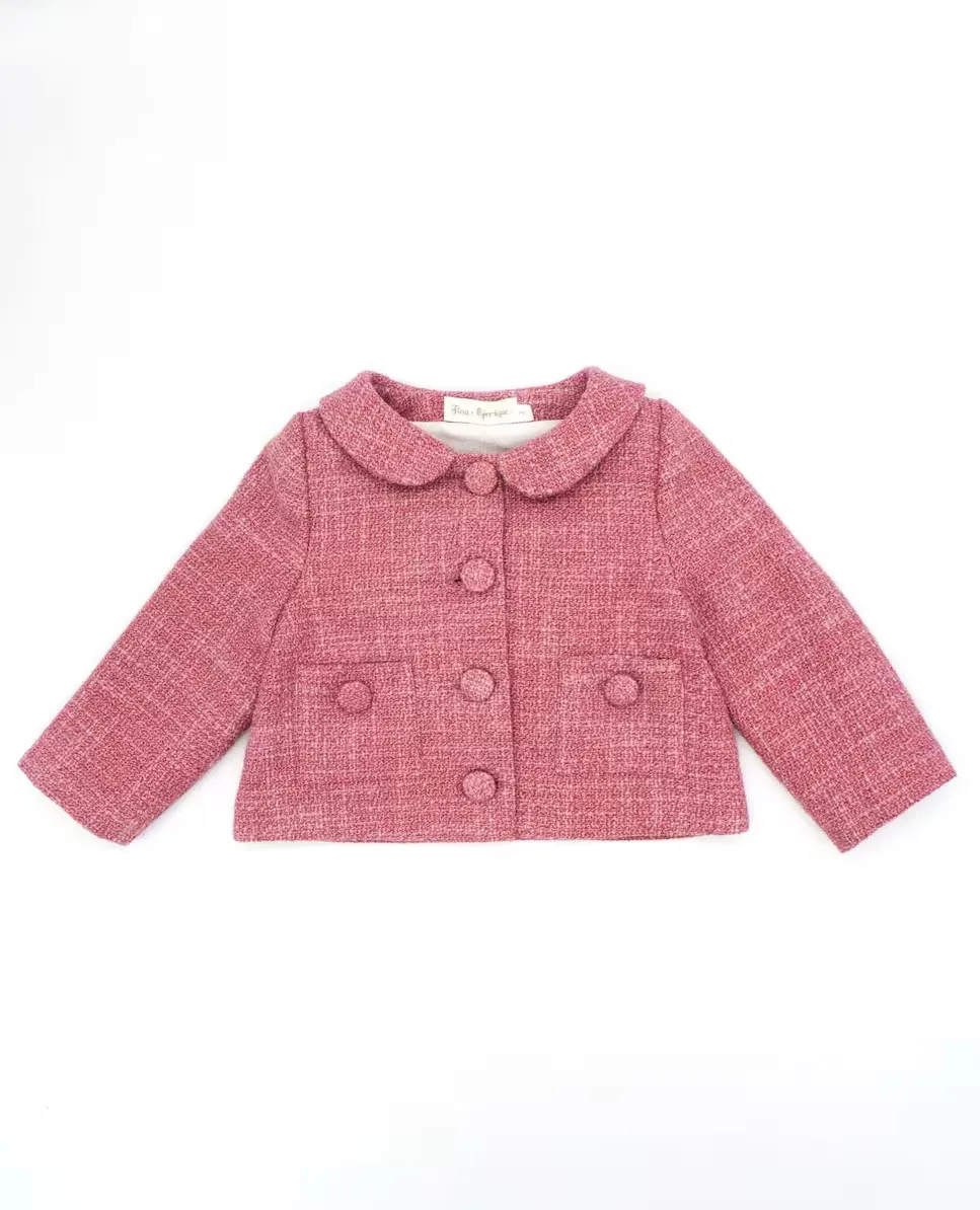 Жакет для девочки из розового твида Fina Ejerique
Жакет для девочки из розового твида Fina Ejerique