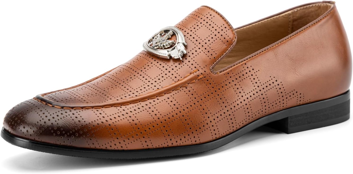 Мужские лоферы JITAI Lindford с отделкой под шов и декоративной пряжкой, слипоны для вечеринок, коричневый
Мужские лоферы JITAI Lindford с отделкой под шов и декоративной пряжкой, слипоны для вечеринок, коричневый