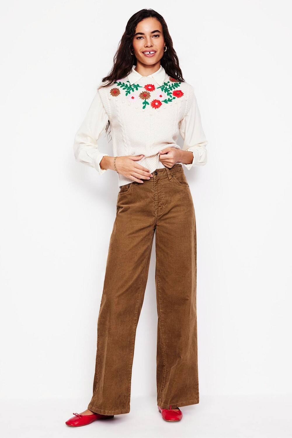 5 карманные вельветовые широкие джинсы Boden, коричневый
5 карманные вельветовые широкие джинсы Boden, коричневый