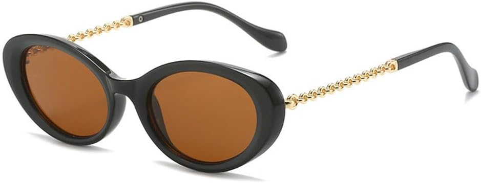 Классические овальные солнцезащитные очки для женщин, модные очки с металлическими цепочками на дужках, очки «кошачий глаз» для мужчин, оливково-зеленые, с защитой от УФ-излучения UV400 TKKTLLT, Black-brown
Классические овальные солнцезащитные очки для женщин, модные очки с металлическими цепочками на дужках, очки «кошачий глаз» для мужчин, оливково-зеленые, с защитой от УФ-излучения UV400 TKKTLLT, Black-brown