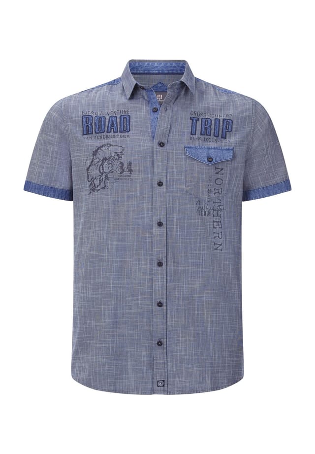 Рубашка с короткими рукавами наттфари Jan Vanderstorm, синий
Рубашка с короткими рукавами наттфари Jan Vanderstorm, синий