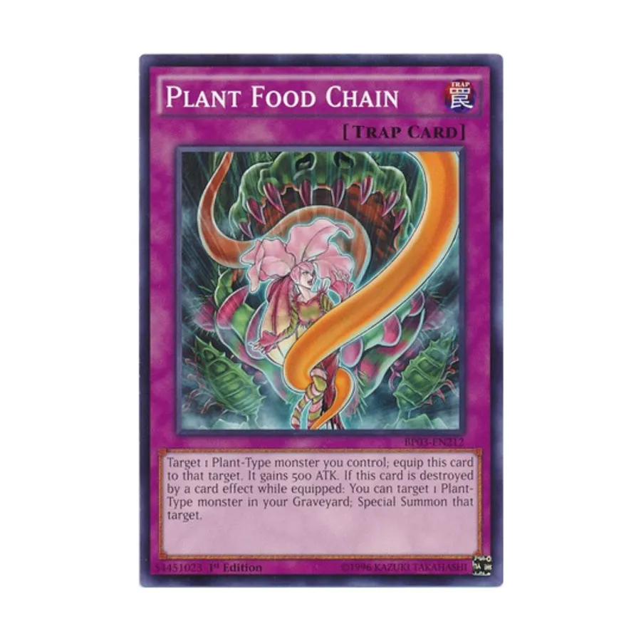CCG Пищевая цепь растений (ловушка), Yu-Gi-Oh - Battle Pack 3 - Monster League - Singles 
CCG Пищевая цепь растений (ловушка), Yu-Gi-Oh - Battle Pack 3 - Monster League - Singles