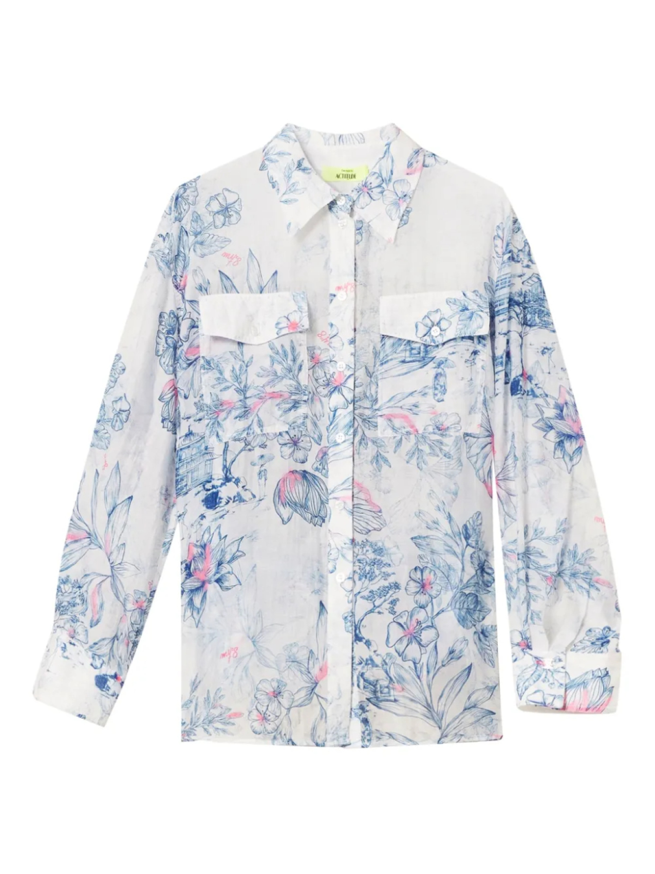 Рубашка с принтом TWINSET, белый
Рубашка с принтом TWINSET, белый