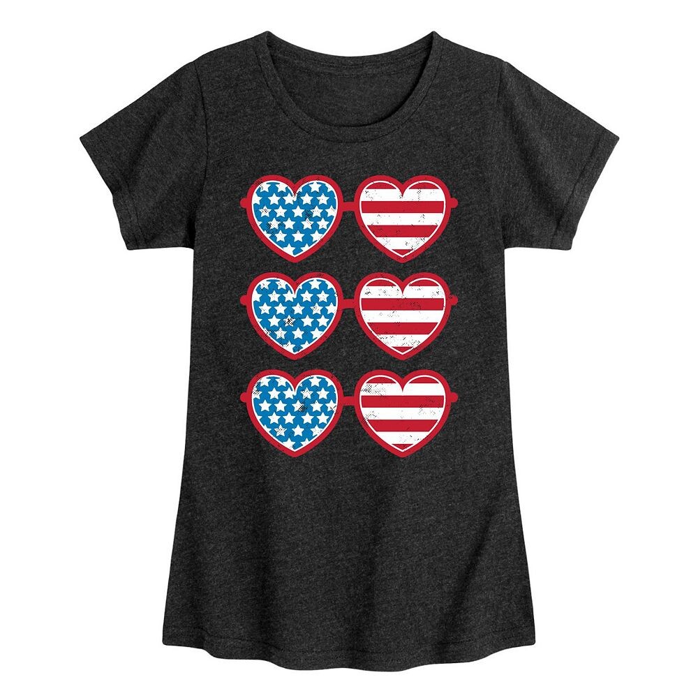 Солнцезащитные очки в стиле ретро для девочек 7–16 лет, футболка с американским флагом Licensed Character, цвет Heather Black
Солнцезащитные очки в стиле ретро для девочек 7–16 лет, футболка с американским флагом Licensed Character, цвет Heather Black